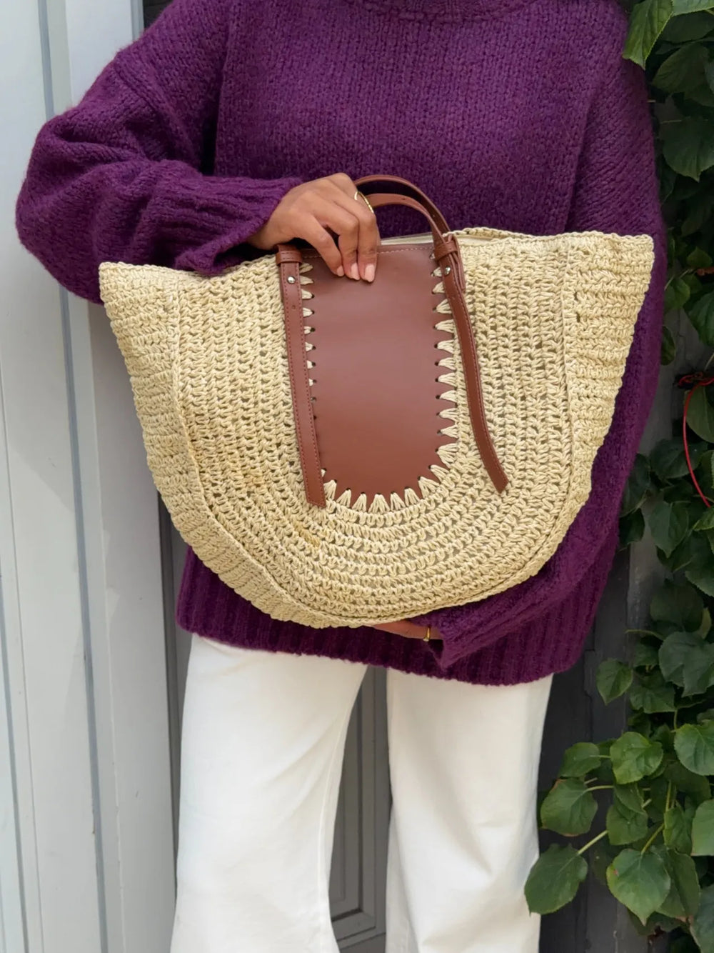 Wovana woven bag - Beige/Brown