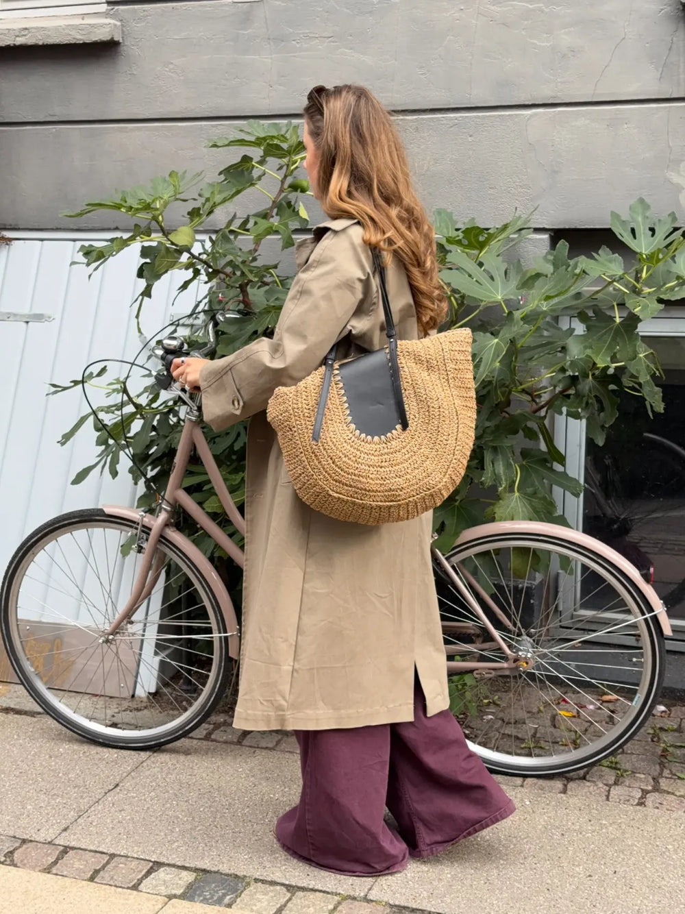 Wovana woven bag - Beige/Black