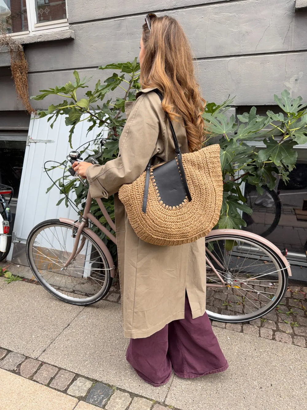 Wovana woven bag - Beige/Black
