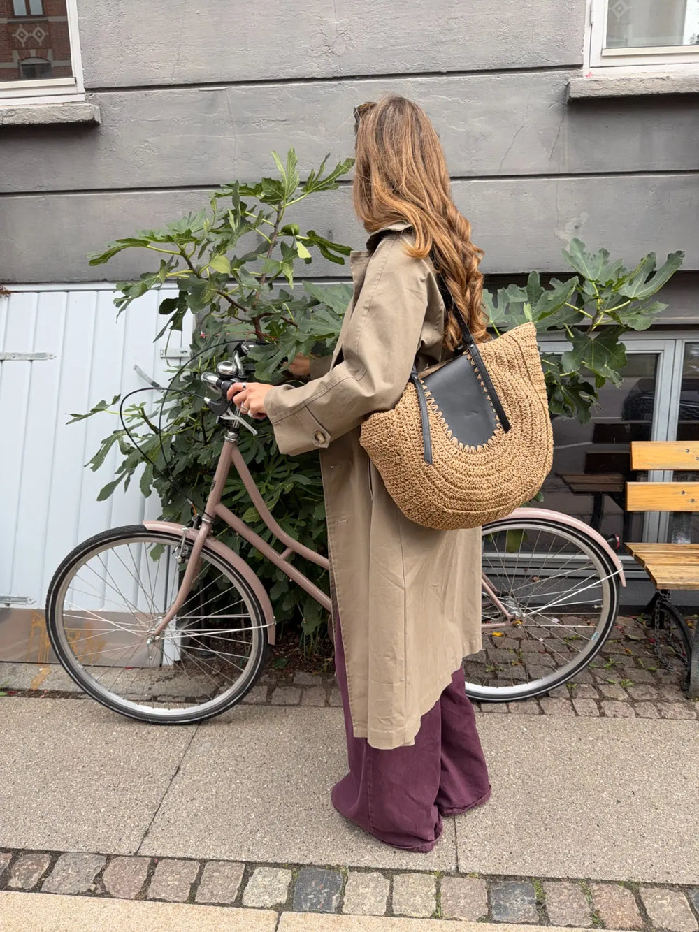 Wovana woven bag - Beige/Black