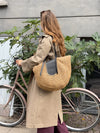 Wovana woven bag - Beige/Black