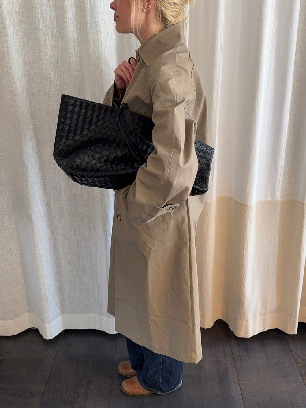 Chili shoulder bag in woven - Black