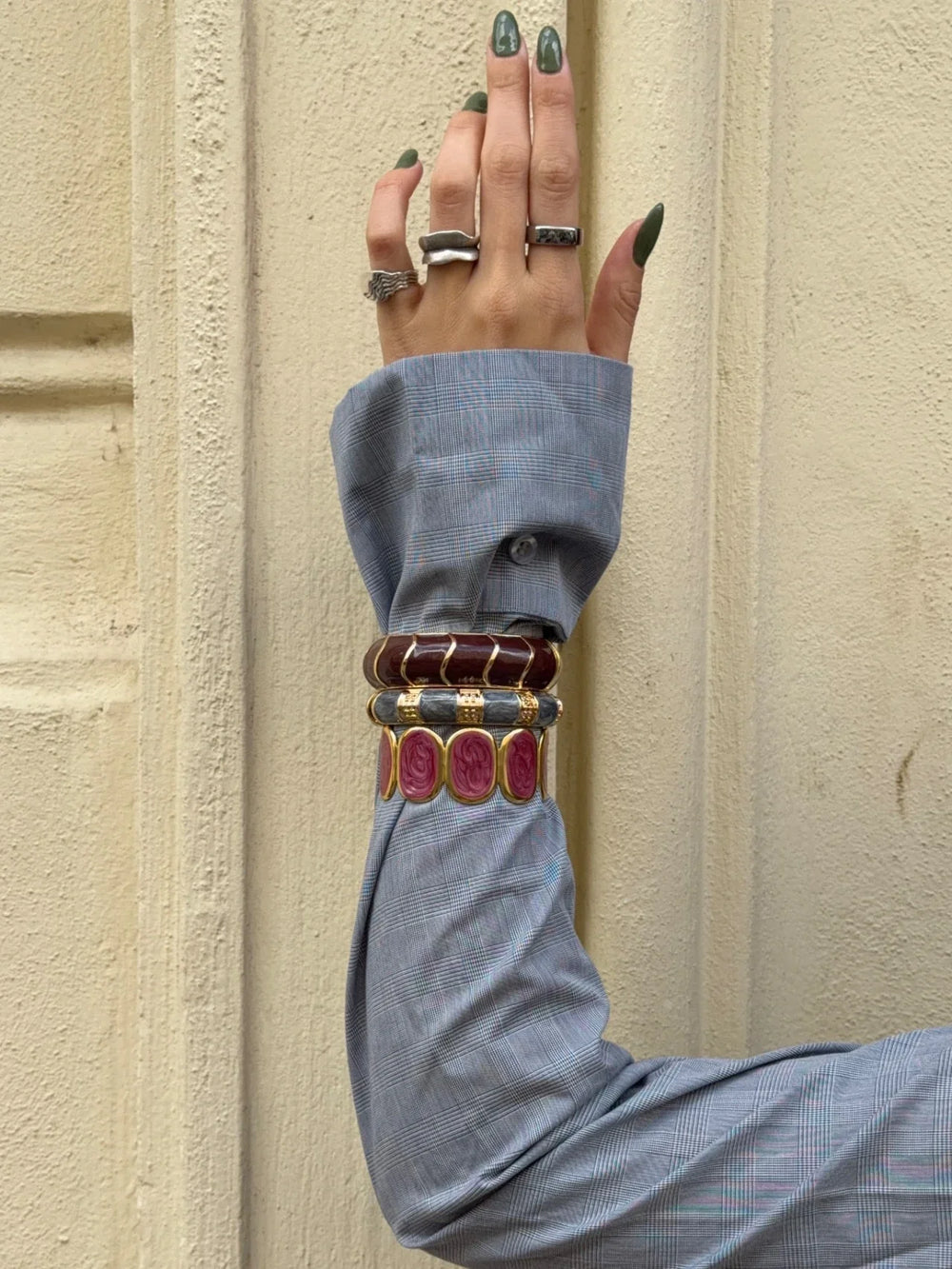 Flor bracelet - Brown/Gold
