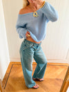 Scandivv fluffy knit - Baby blue