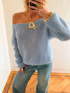 Scandivv fluffy knit - Baby blue