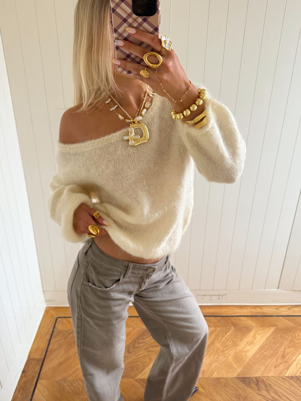 Scandivv fluffy knit - Off white