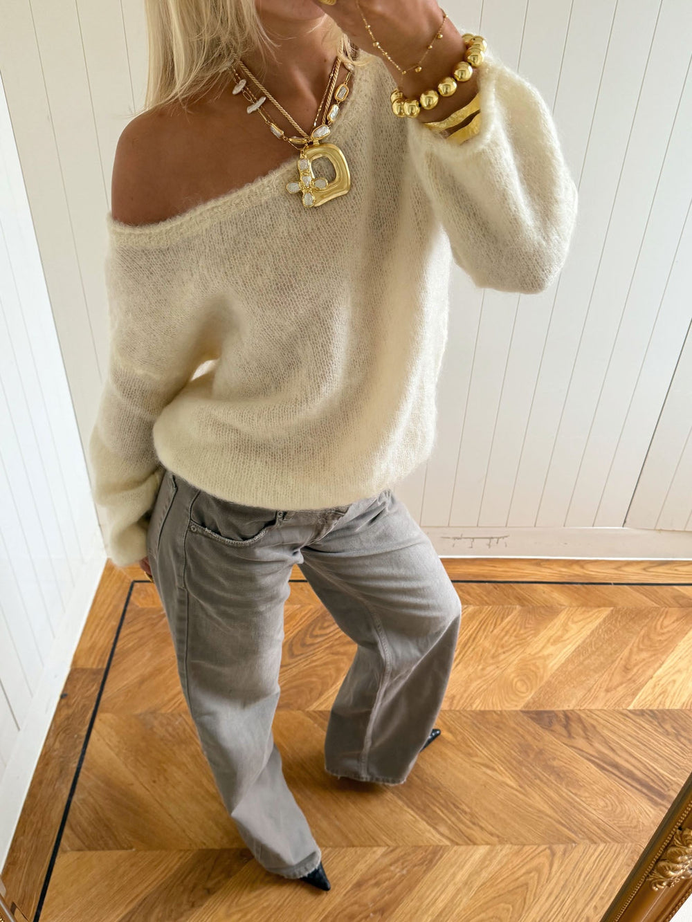 Scandivv fluffy knit - Off white