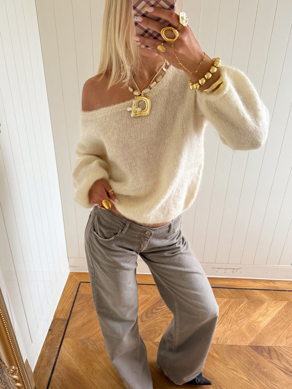 Scandivv fluffy knit - Off white