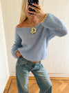 Scandivv fluffy knit - Baby blue