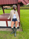 Sille coat with checkered lining - Beige