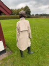 Sille coat with checkered lining - Beige
