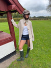 Sille coat with checkered lining - Beige
