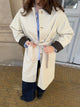 Vespera coat with collar - Light beige/brown