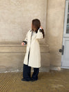 Vespera coat with collar - Light beige/brown