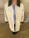 Vespera coat with collar - Light beige/brown