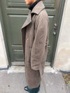 Esther coat with belt - Brown/grey