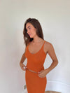 Malie glitter tank top – Orange