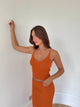 Malie glitter tank top – Orange