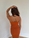 Malie glitter tank top – Orange