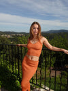 Malie glitter tank top – Orange