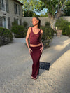 Malie skirt with glitter - Bordeaux