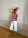 Julle glitter halter top - Pink