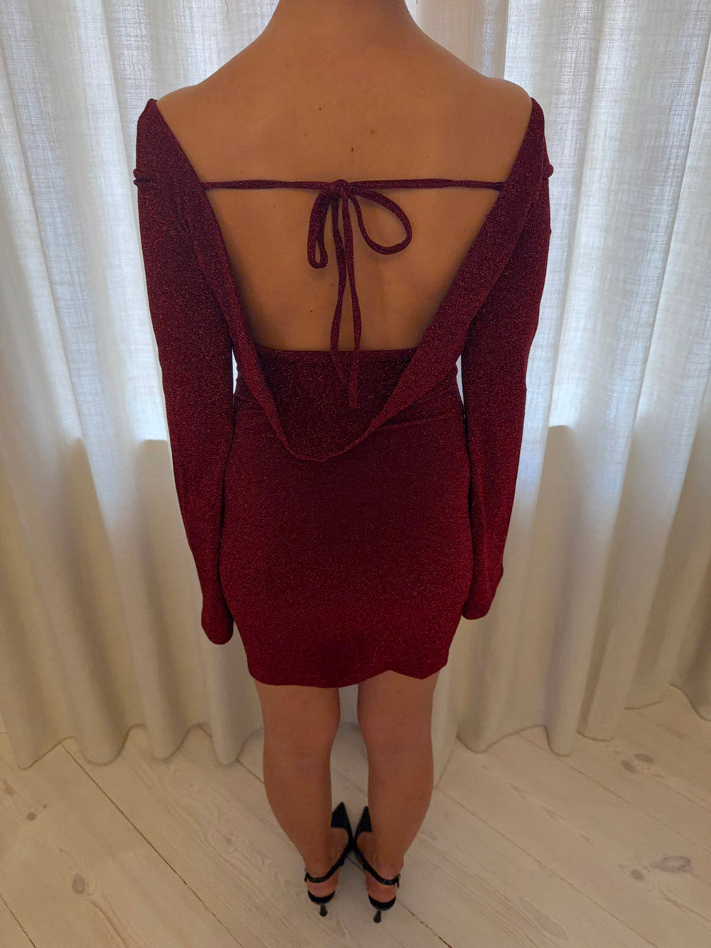 Solange glitter dress - Red