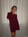 Solange glitter dress - Red
