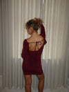 Solange glitter dress - Red