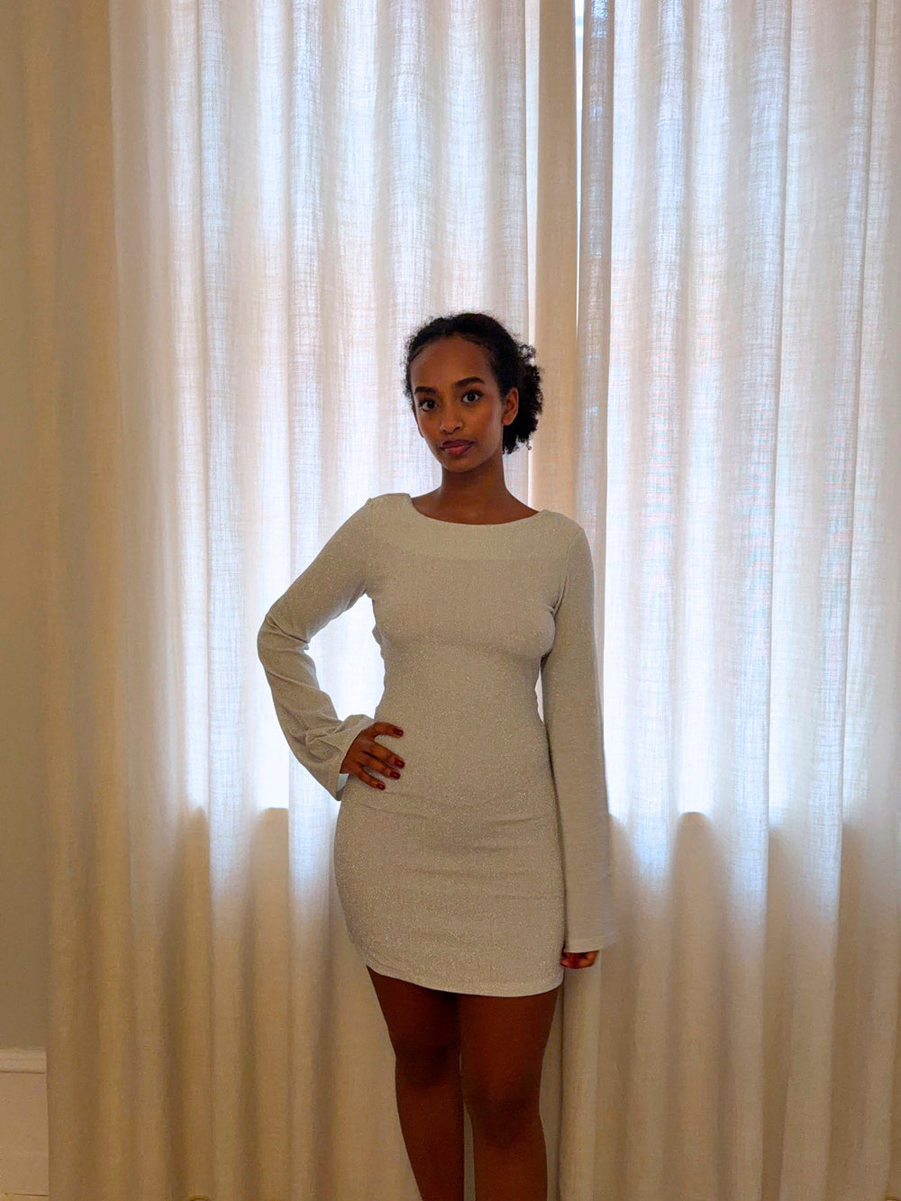 Solange glitter dress - Silver