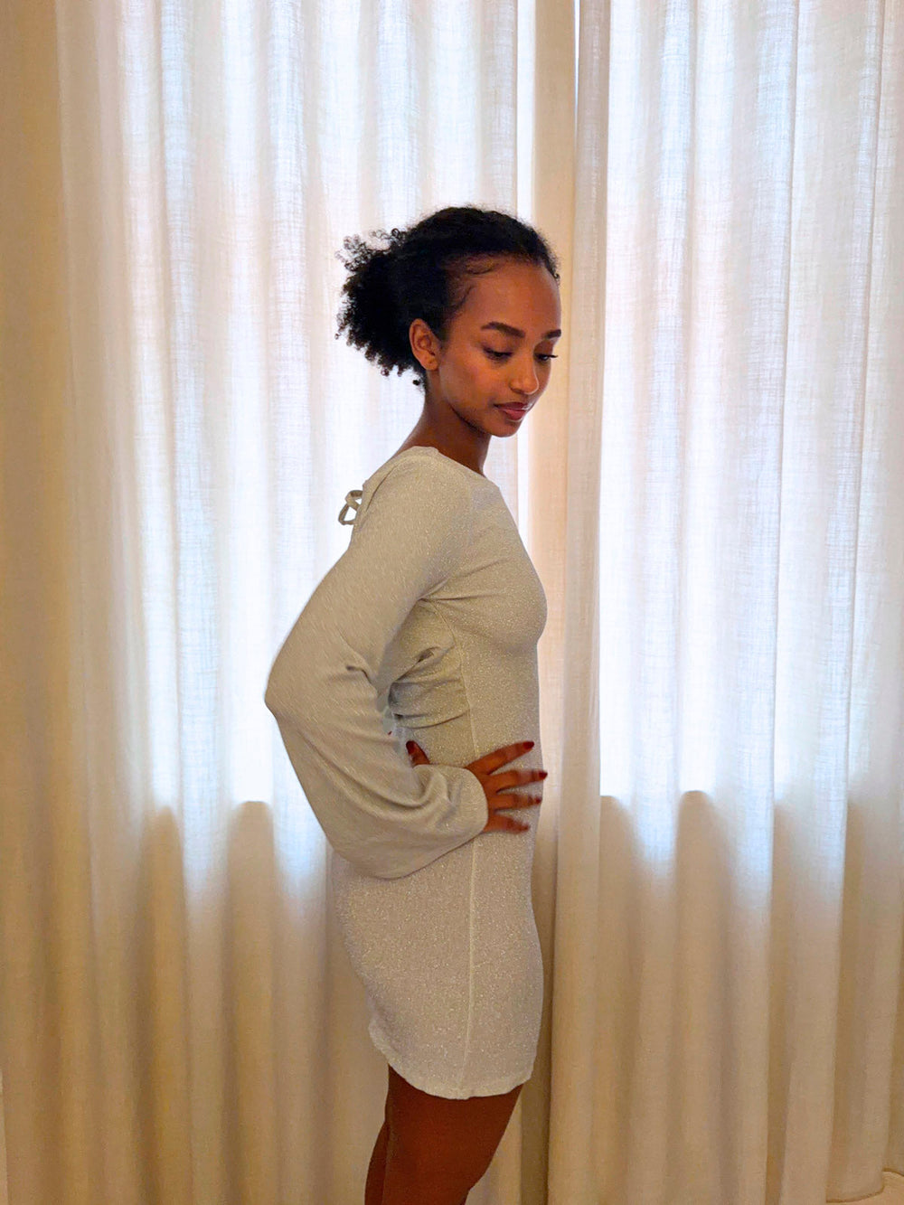 Solange glitter dress - Silver