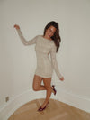 Kayla glitter dress - Silver