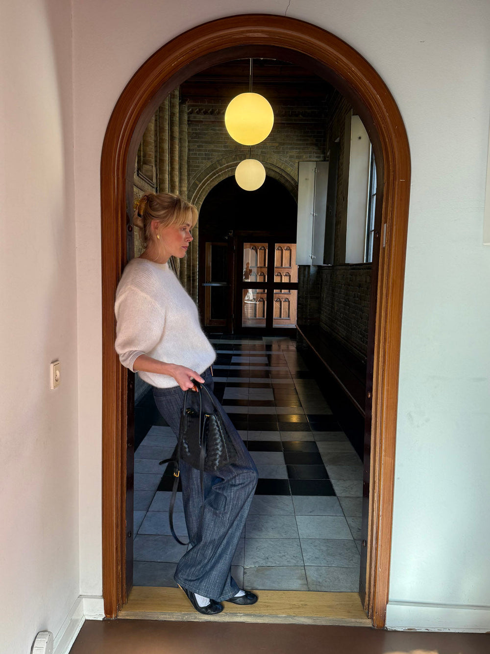 Cebo handbag in woven - Black