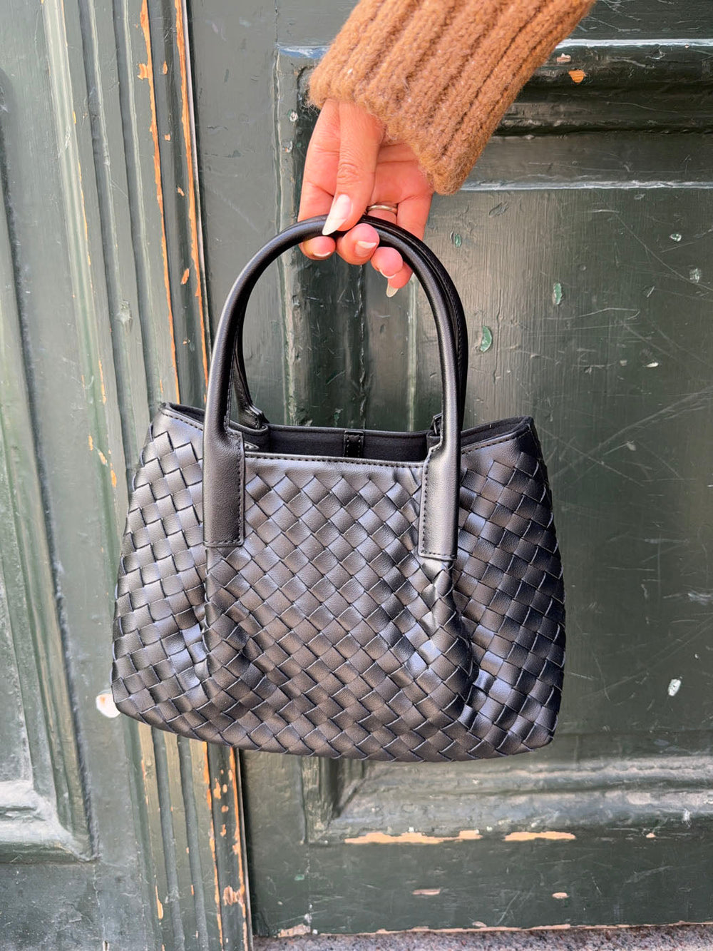Cebo handbag in woven - Black