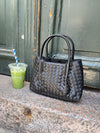 Cebo handbag in woven - Black