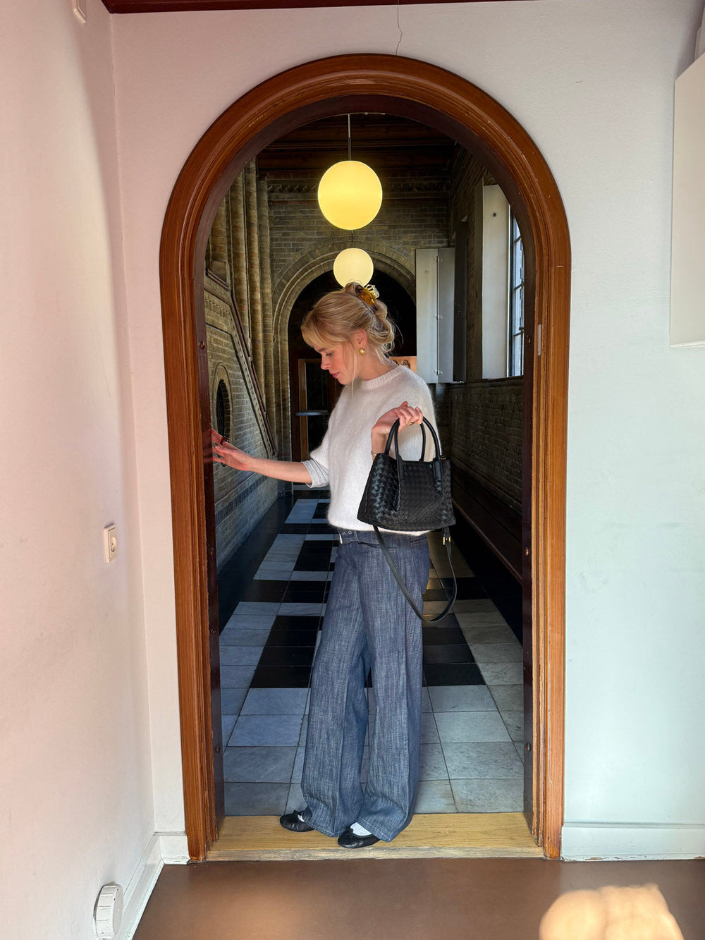 Cebo handbag in woven - Black