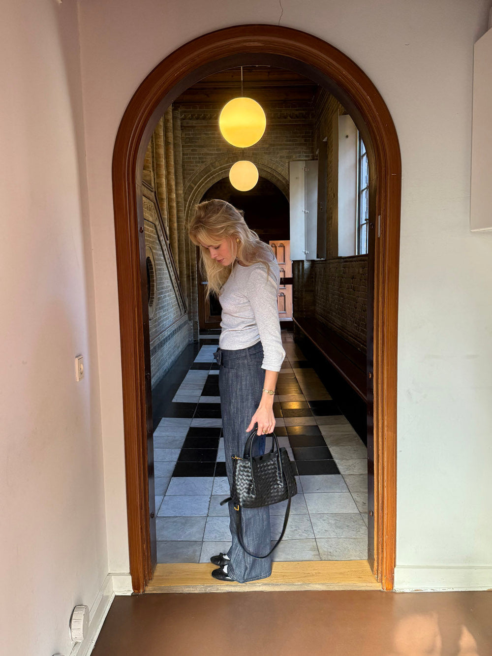 Cebo handbag in woven - Black