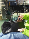 Milu woven handbag - Black