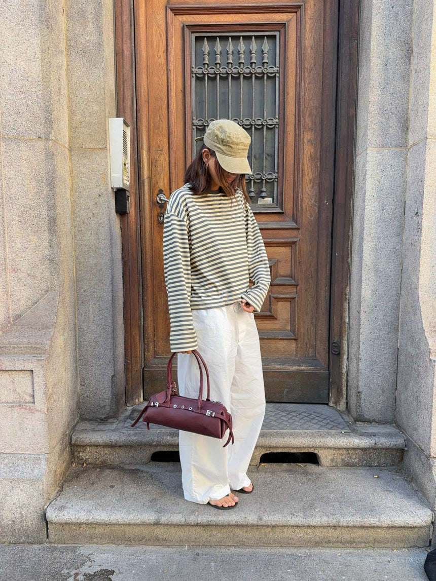 Bobby handbag with metal buttons - Red