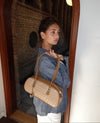 Noella handbag in woven - Beige