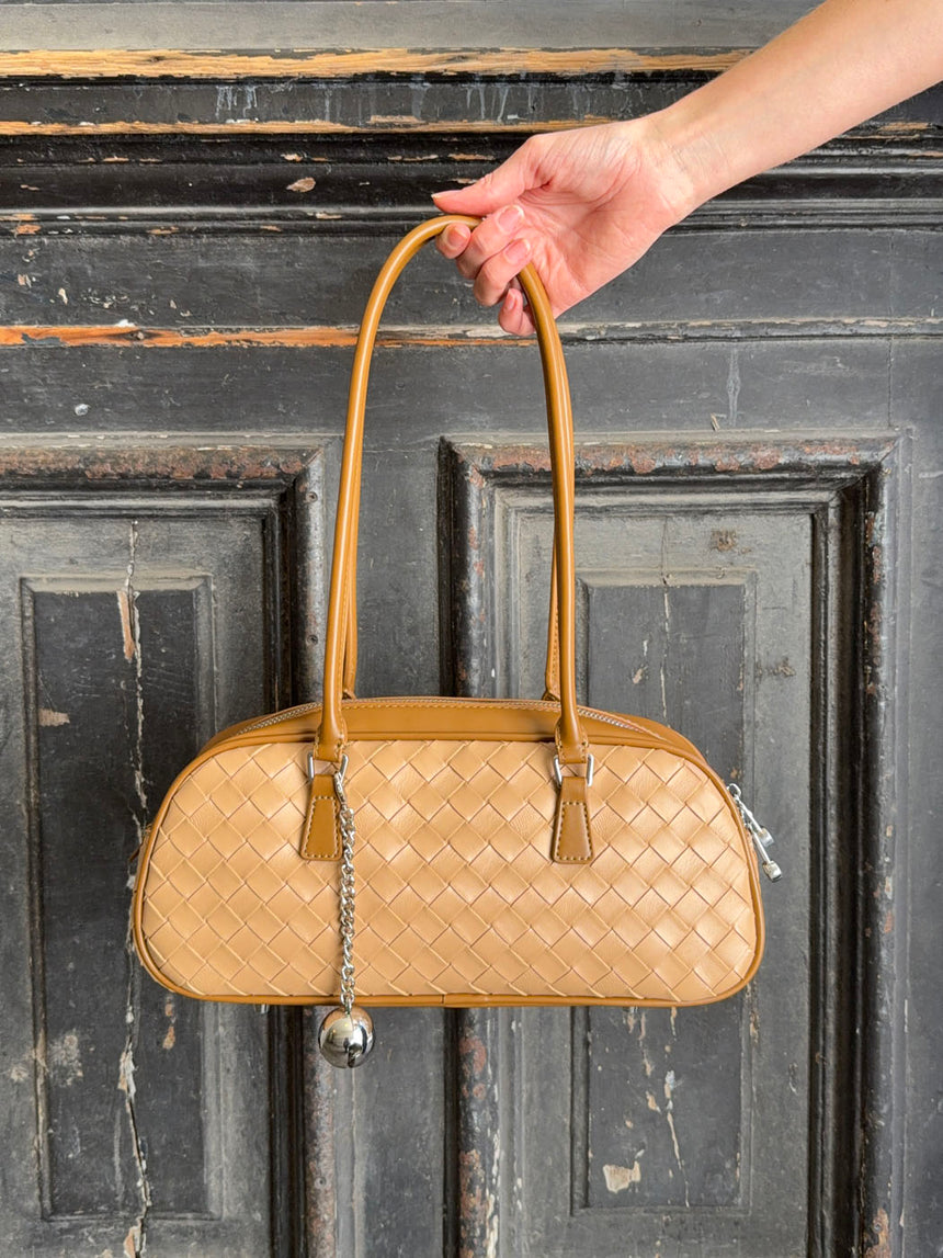 Noella handbag in woven - Beige