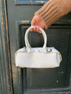 Ines handbag with buckle - White