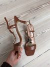 Spania heels with silver details – Brown
