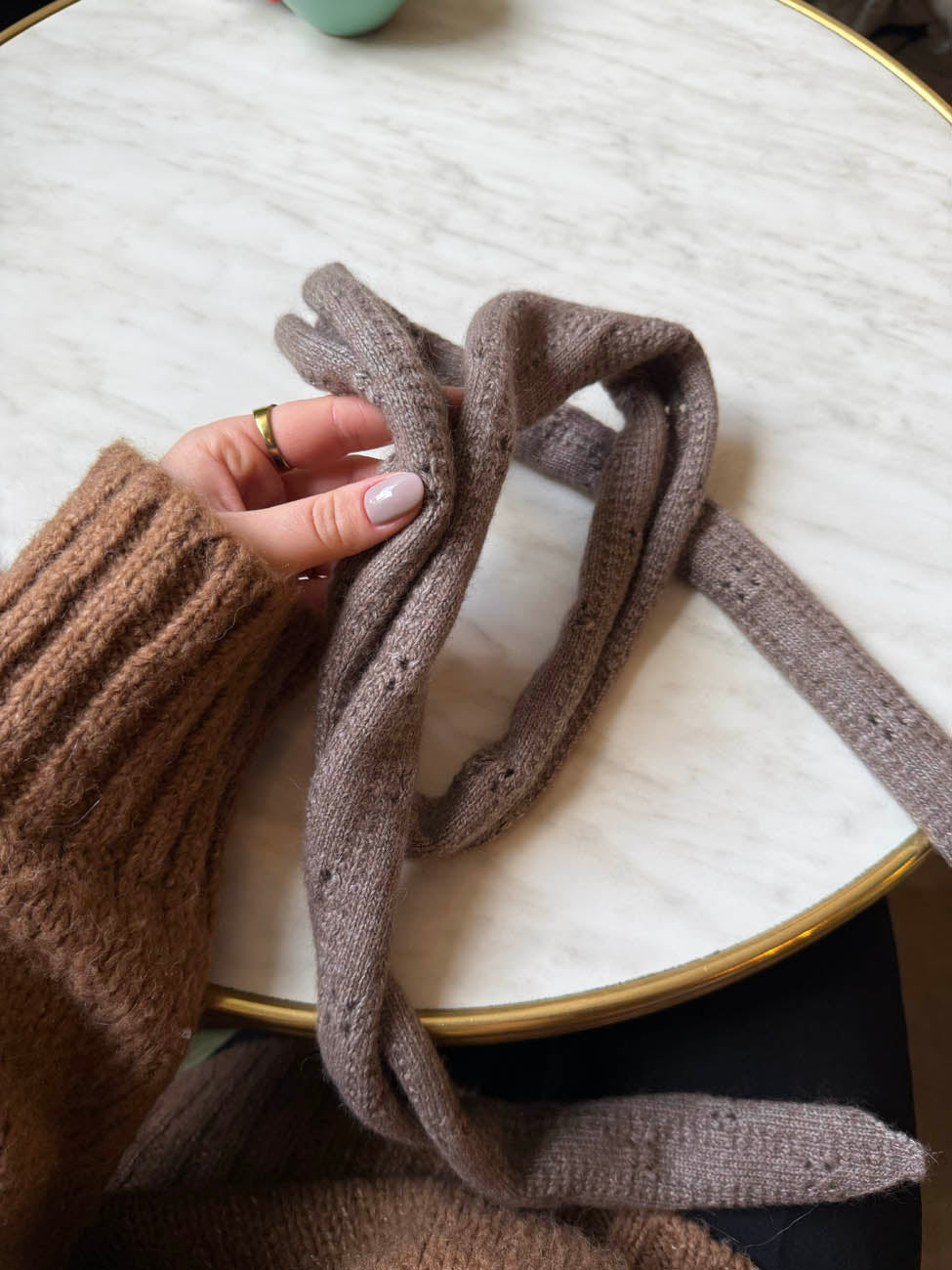 Tova scarf - Taupe