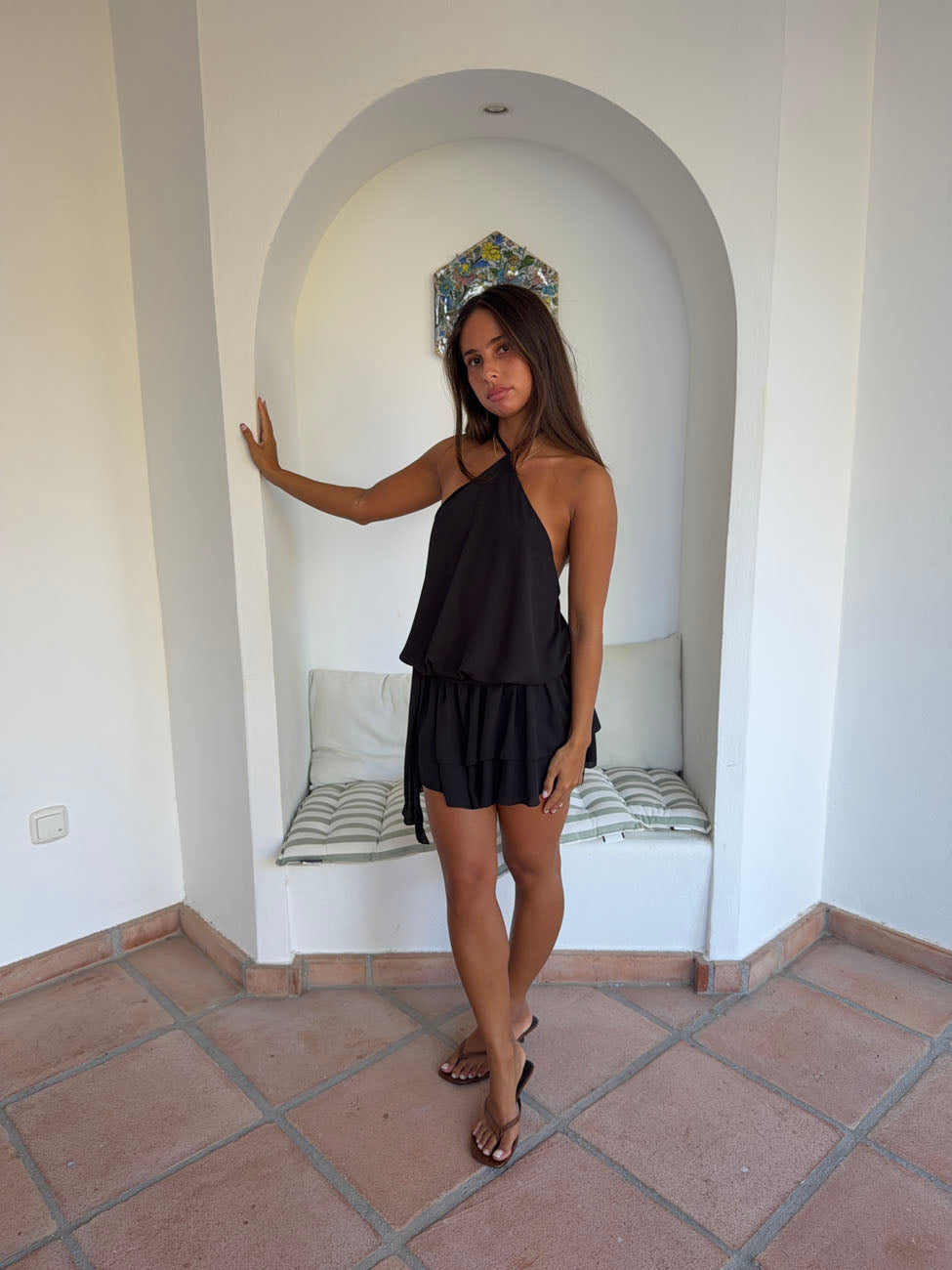 Lulitiana halterneck dress - Black