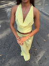 Snuvia halterneck top – Yellow