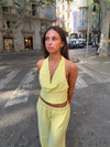 Snuvia halterneck top – Yellow