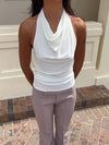Dora halterneck top - White
