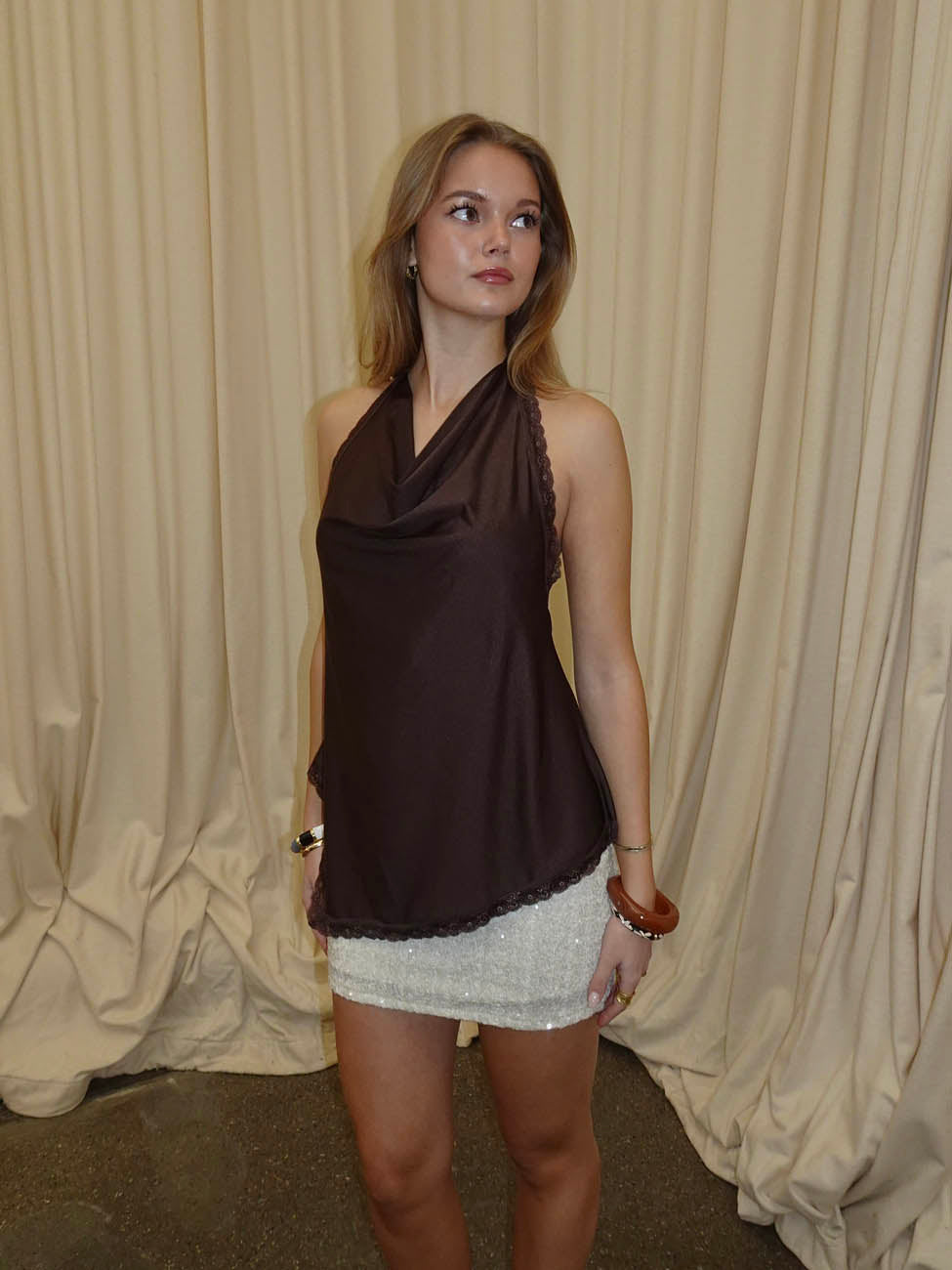 トップス melt the lady halterneck layered tops Women's Halter Neck Tops | Next Official Site トップス