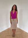Darina halterneck top - Pink
